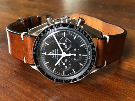 best straps for omega speedmaster|omega speedmaster professional leather strap.